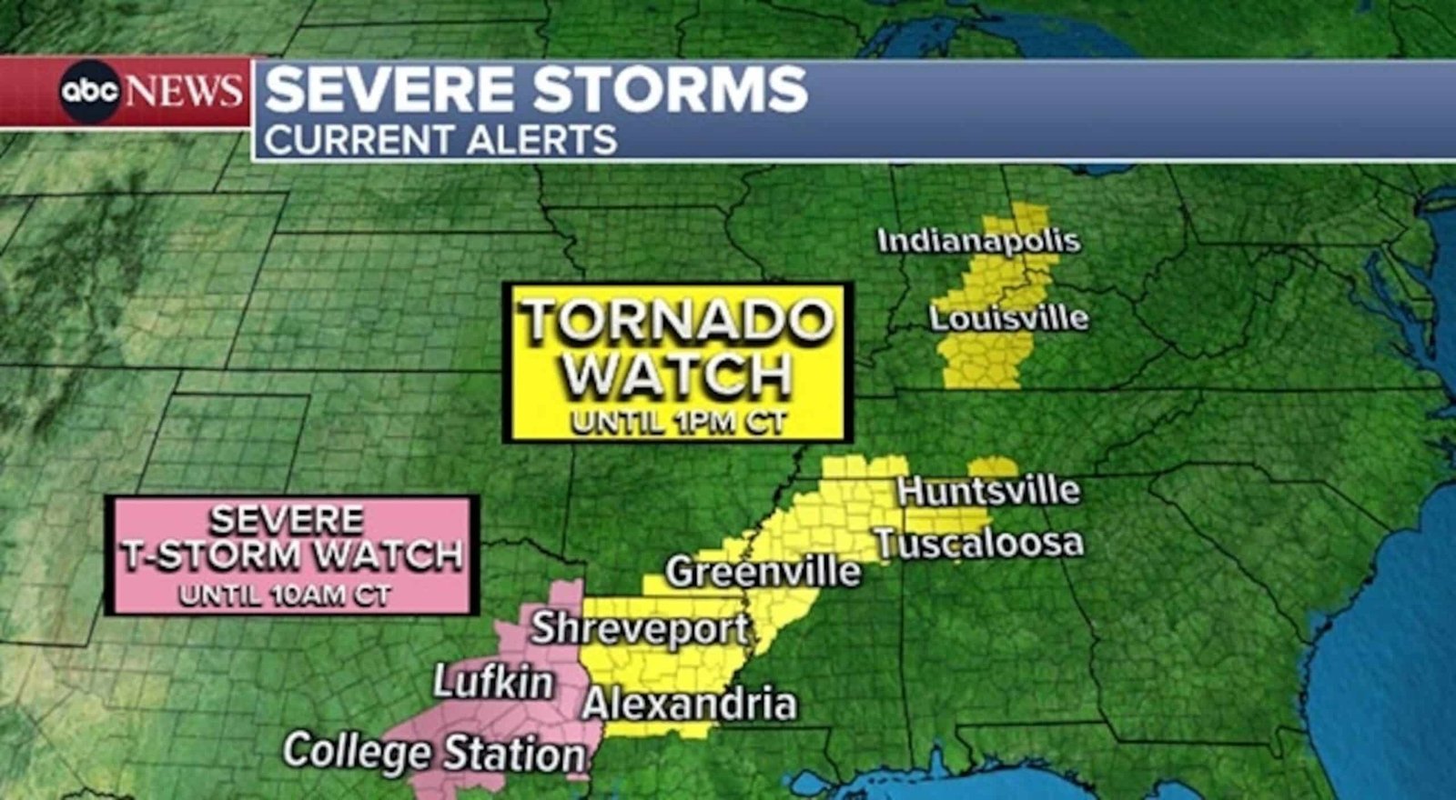 Photo: Severe weather graphics