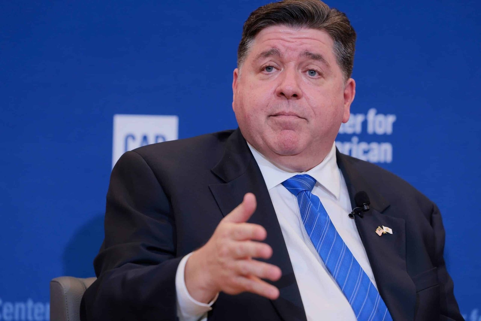 Photo: Governor Illinois Pritzker spoke at the Center for American Progress in Washington, DC