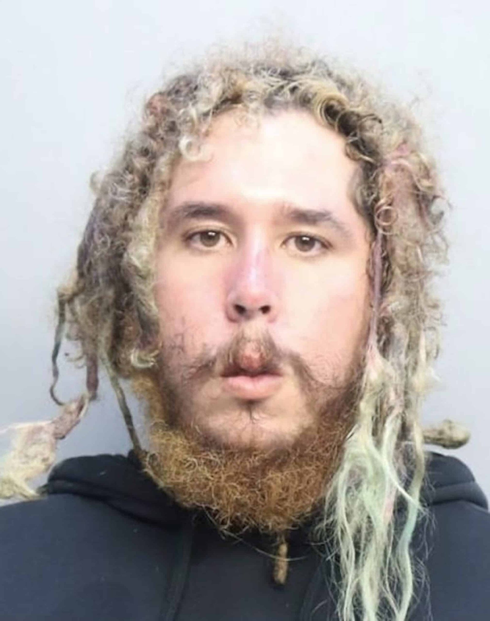The Florida man was charged with being suspected of carrying a 'small weapons warehouse' on the Amtrak train, a law enforcement said

