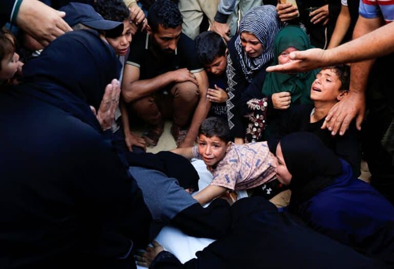Gaza pediatricians and mothers lost 9 out of 10 children after Israeli air strikes touched their homes, the hospital said

