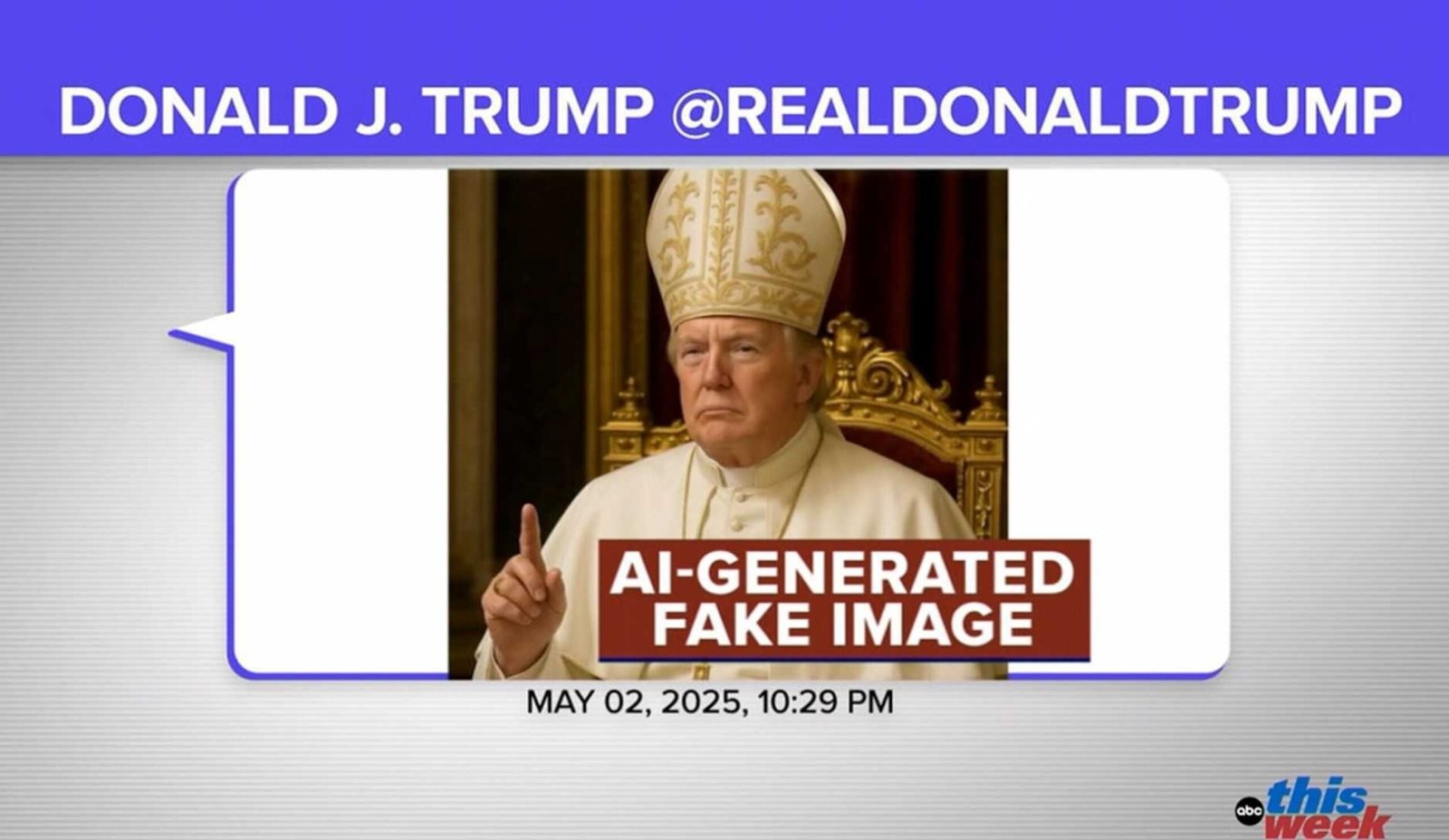 The Catholic community reacts to Ai Trump's image about him as a Pope

