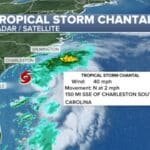 Photo: TS Chantal Radar